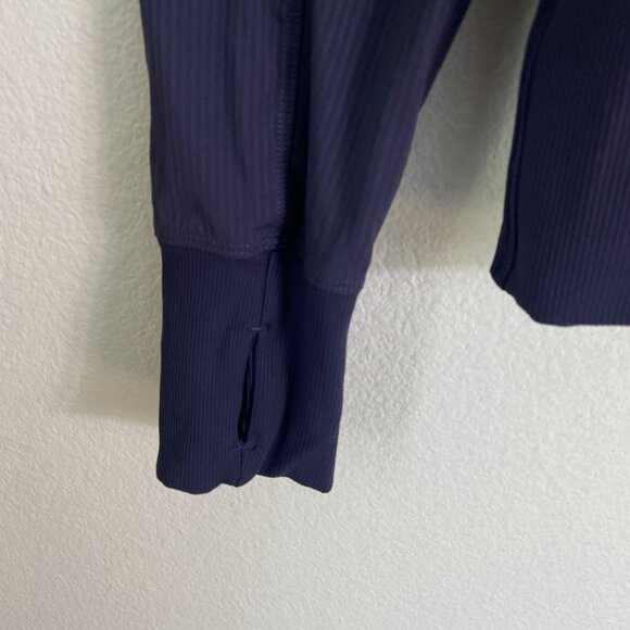 Lululemon Womens 8 Flux Jacket Reversible Zip Up Hooded Navy - Picture 7 of 16